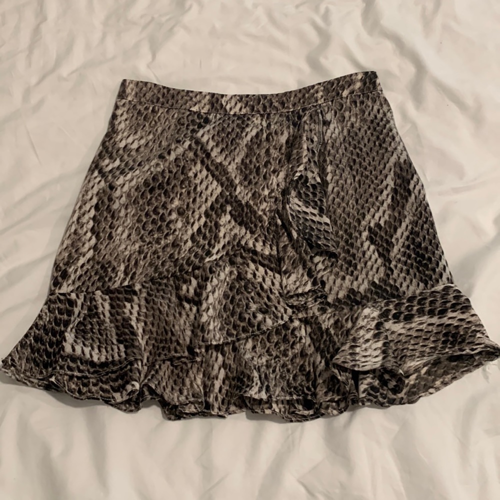 Snakeskin skirt